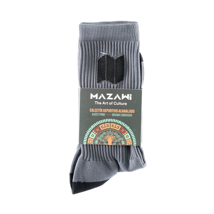 Calceta de Ciclismo MAZAWI - Gris/Negro