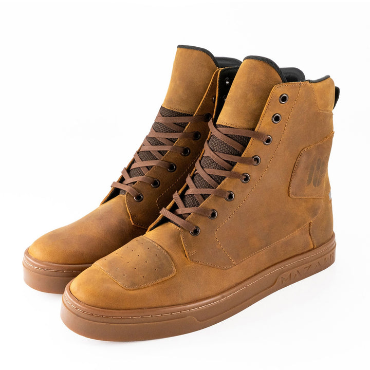 Botas para Motociclista Mazawi Kanan Brown Urbana